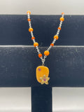 Orange blossom necklace