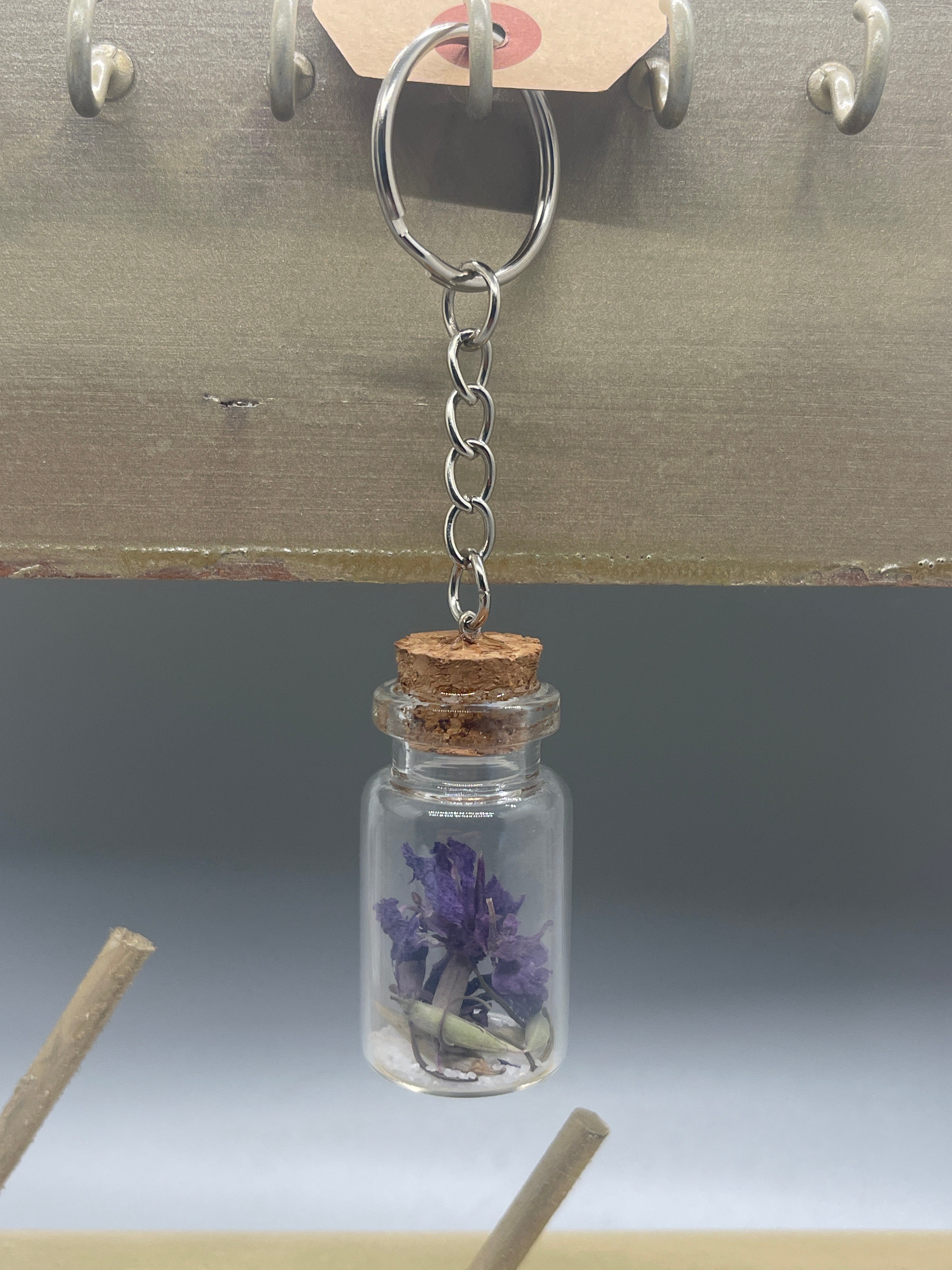 Purple flower in a Bottle