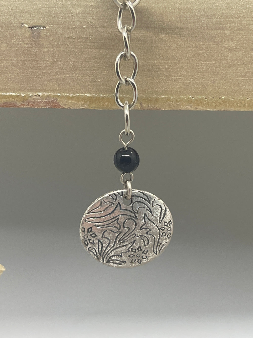 Metal Floral Keychain