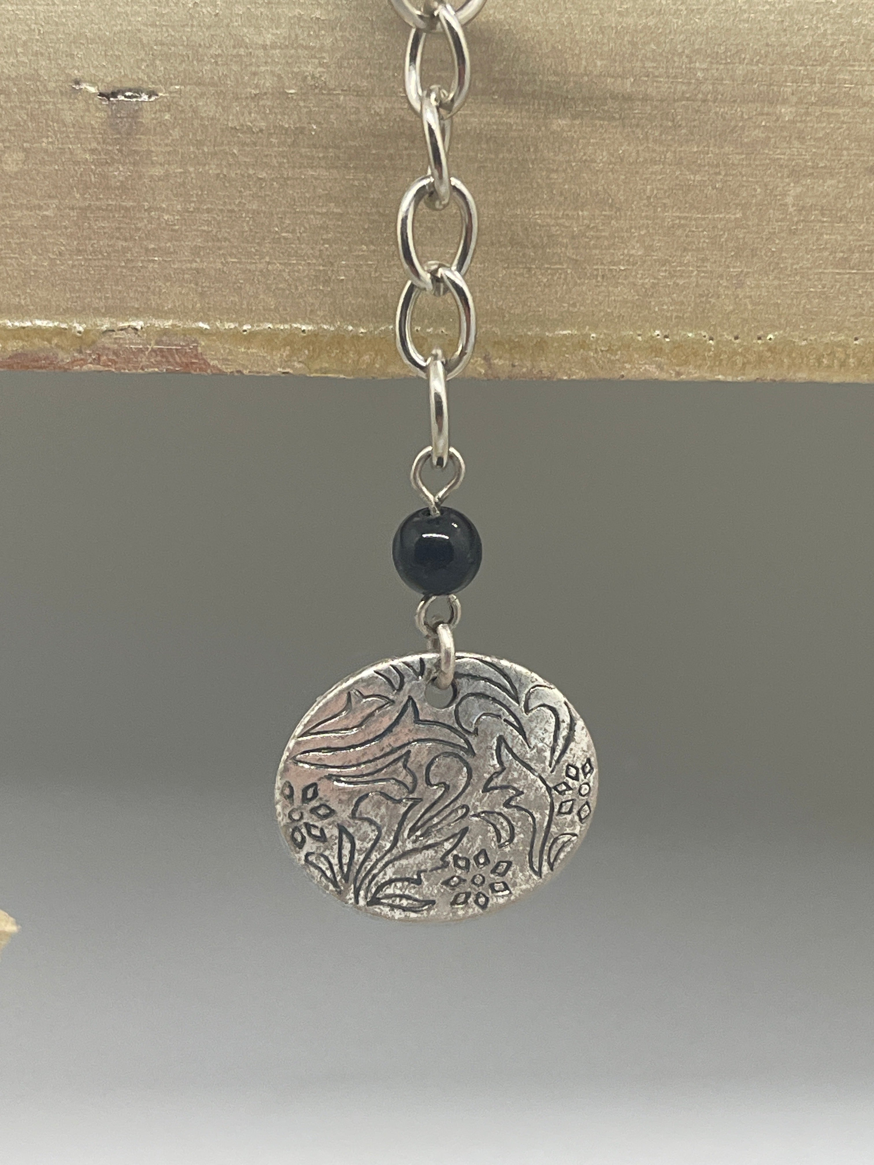 Metal Floral Keychain