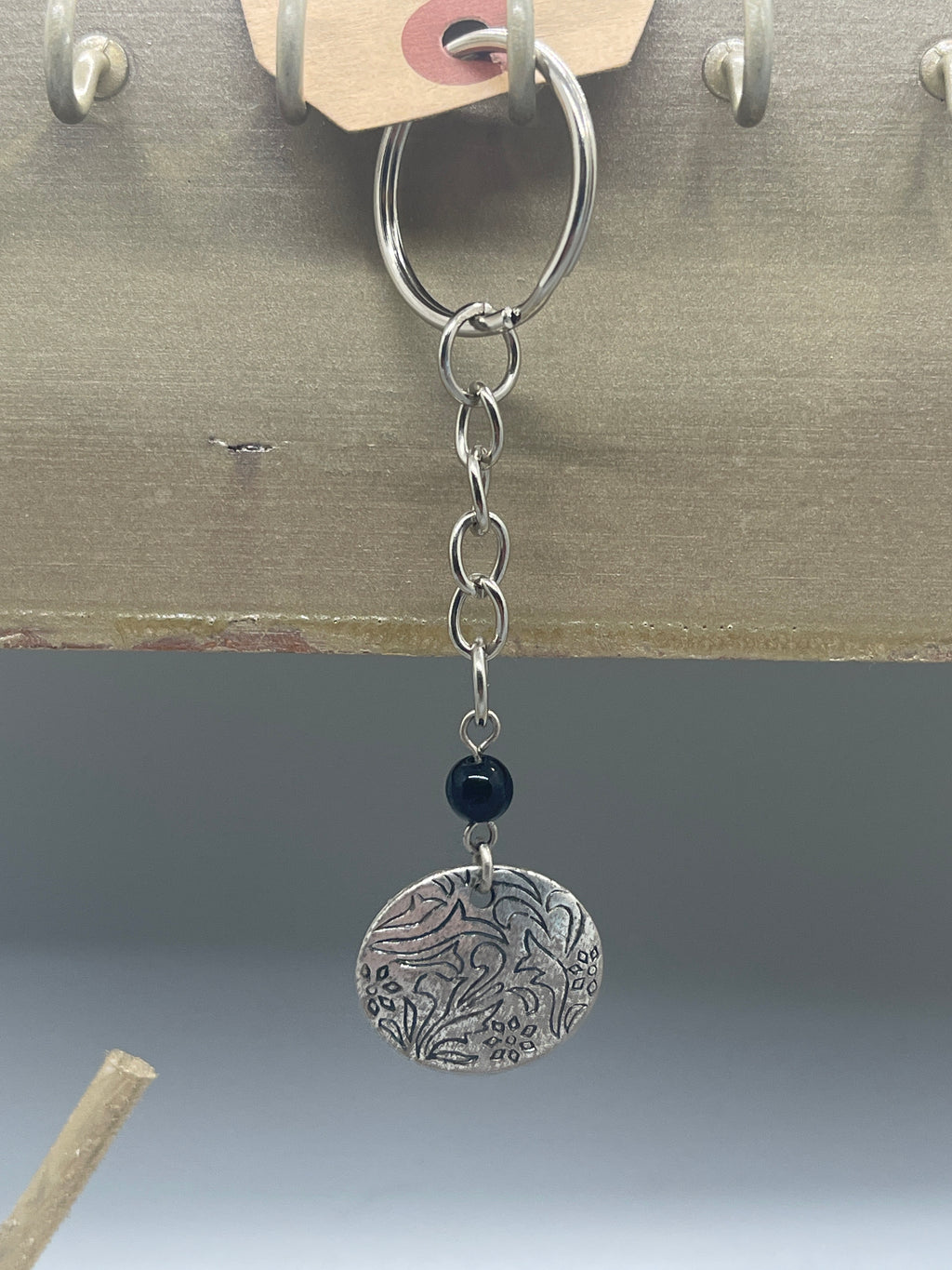 Metal Floral Keychain