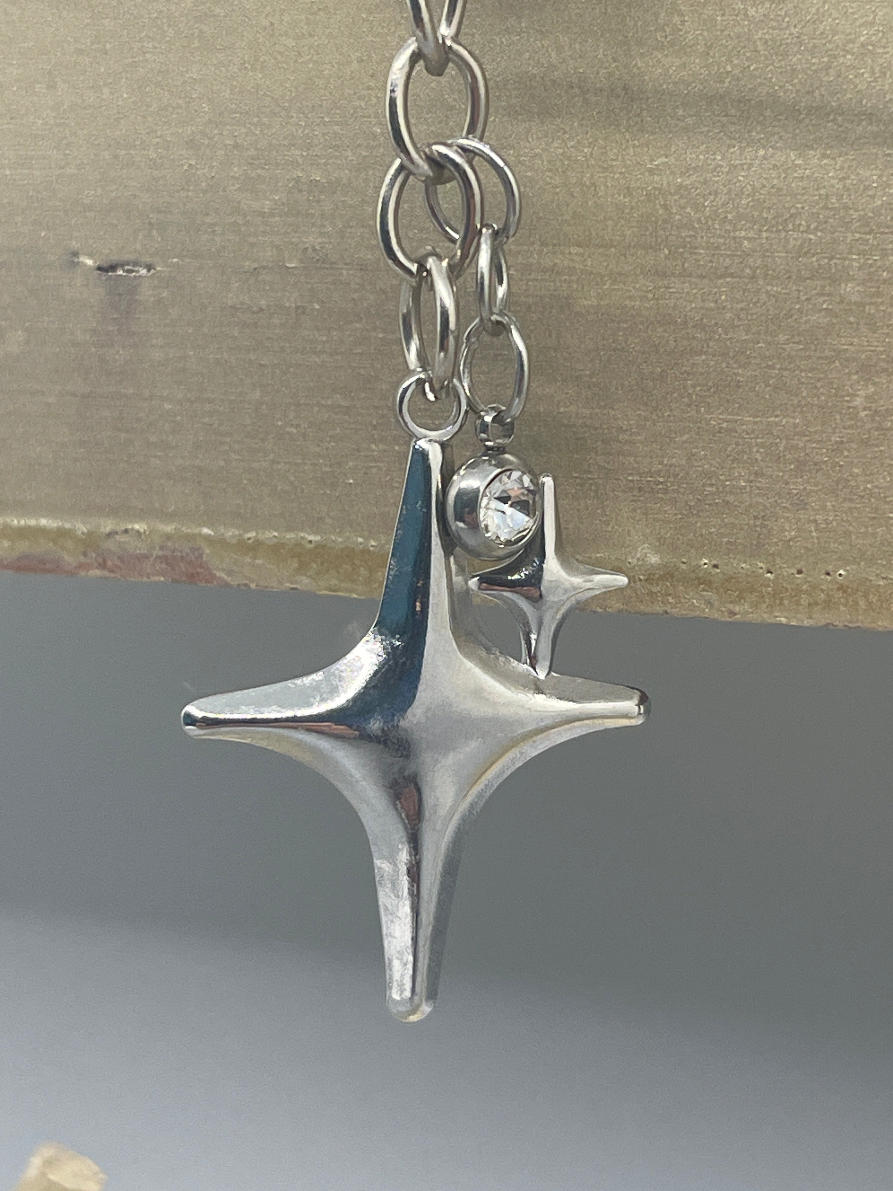 Ugly Star & Gem keychain