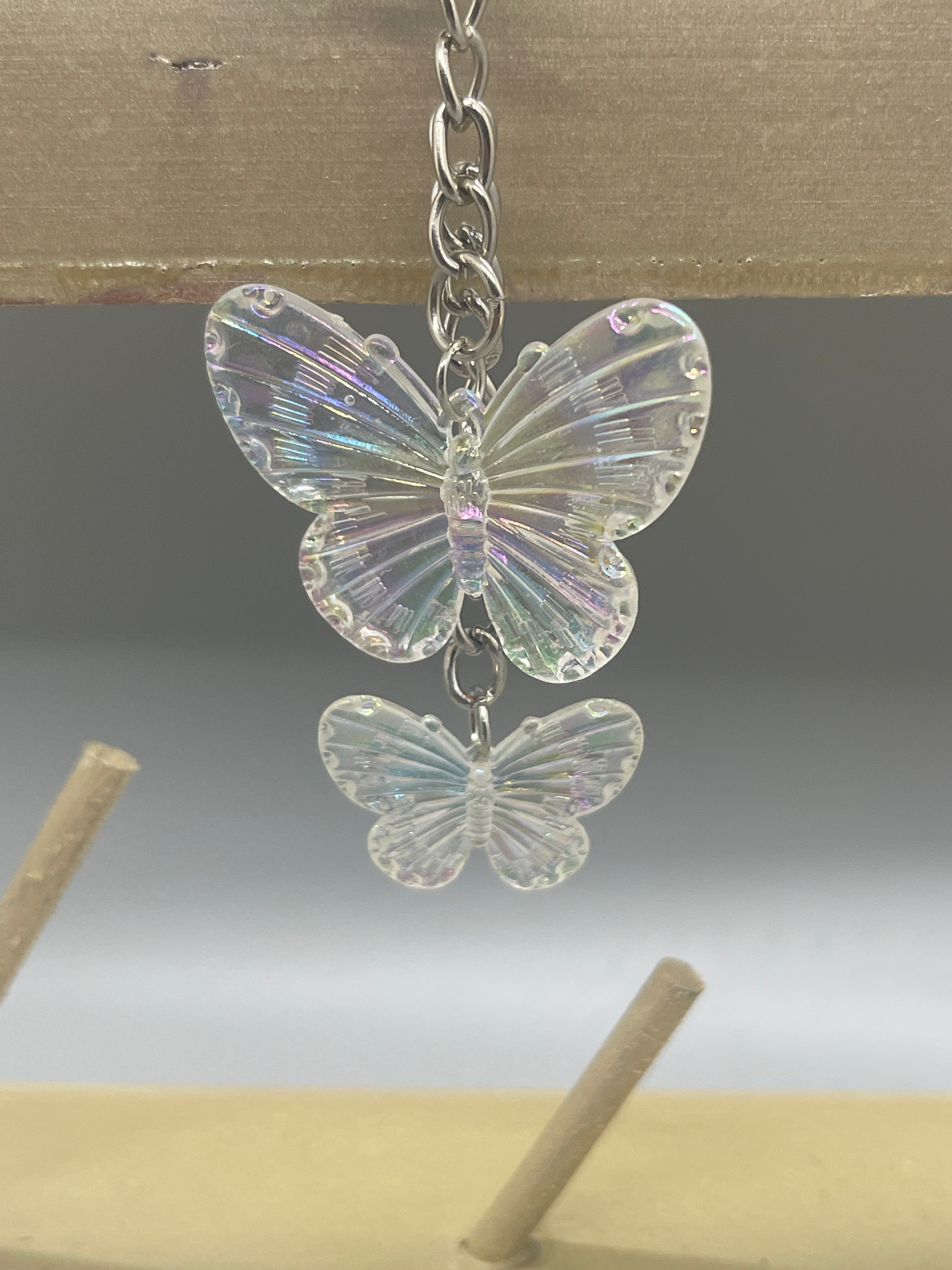 Whimsy butterfly keychain