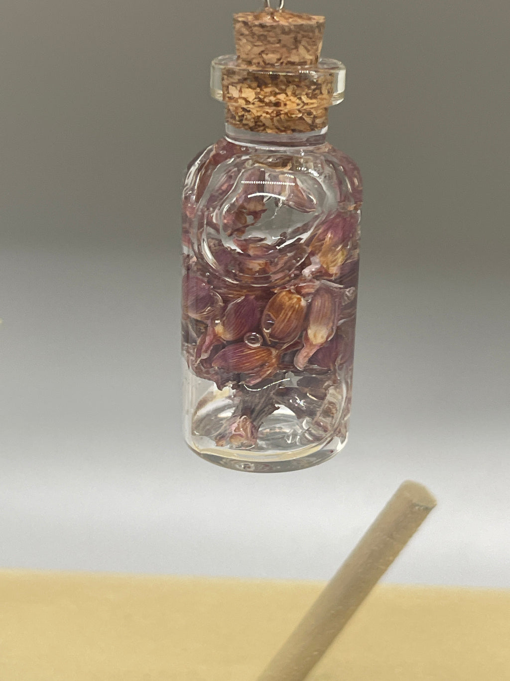 Small Flower bottle keychain