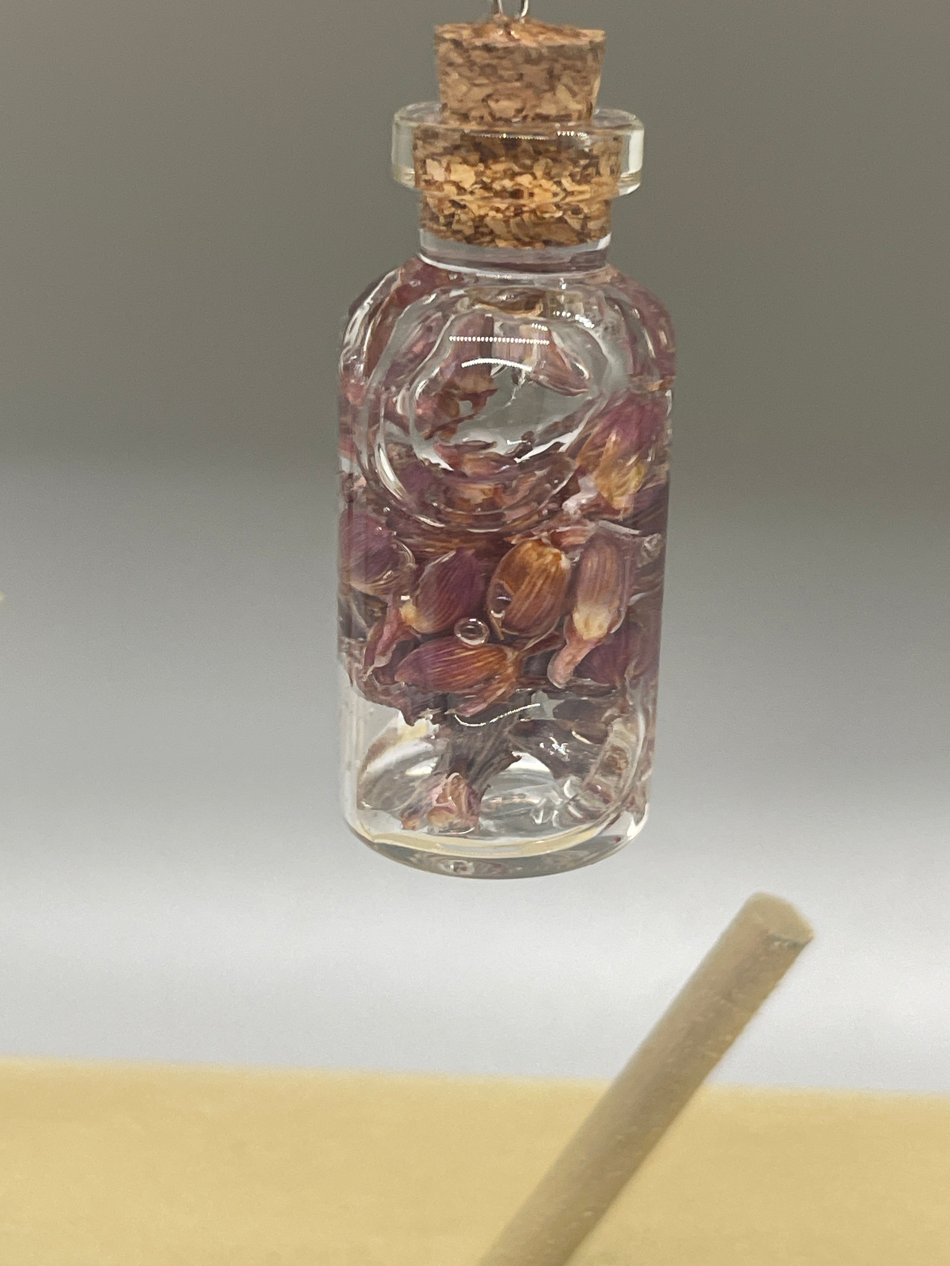 Small Flower bottle keychain