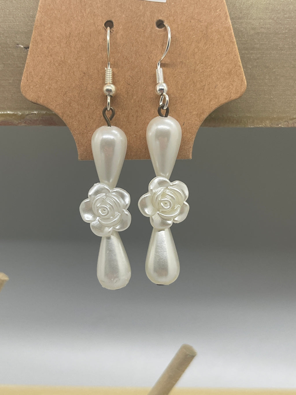 Plastic Pearl Drip Earrings