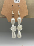 Plastic Pearl Drip Earrings