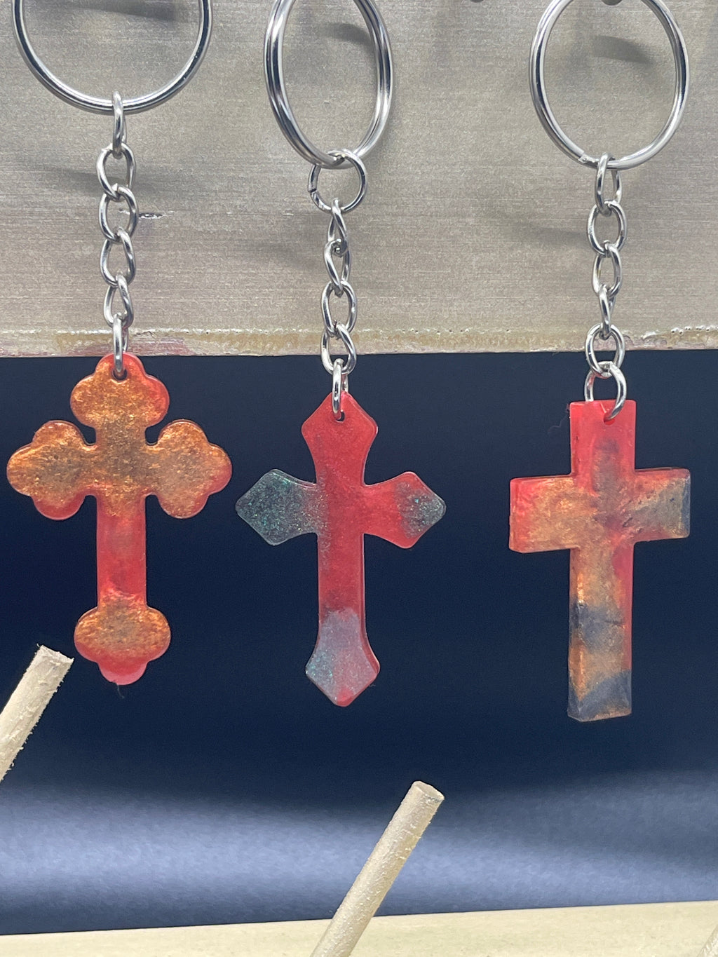 Custom Cross Keychains!