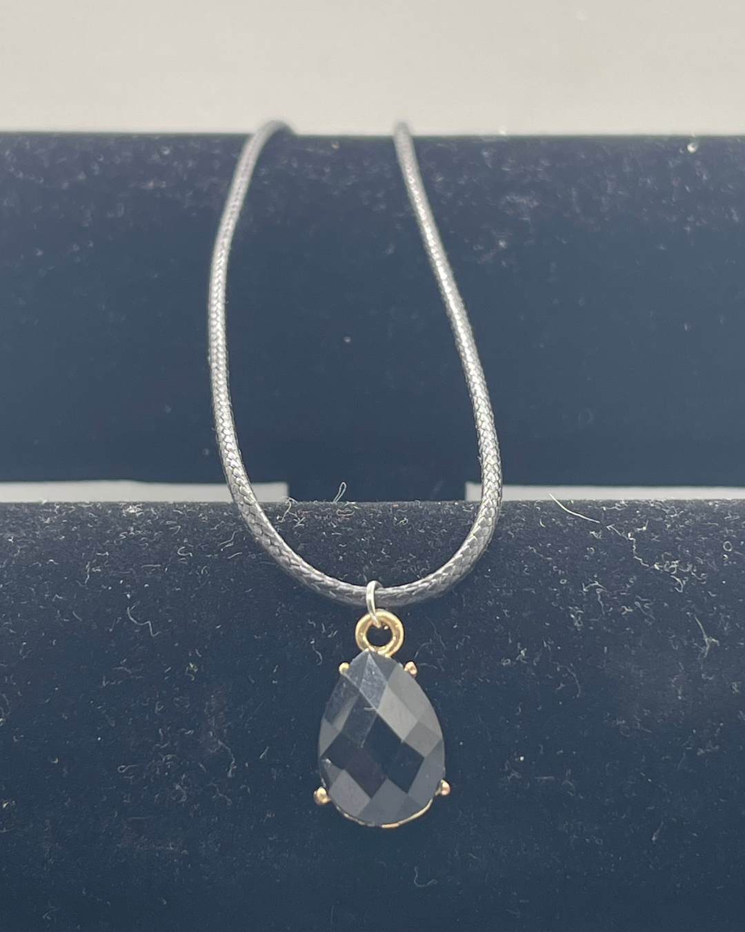 Plastic costume pendant necklace