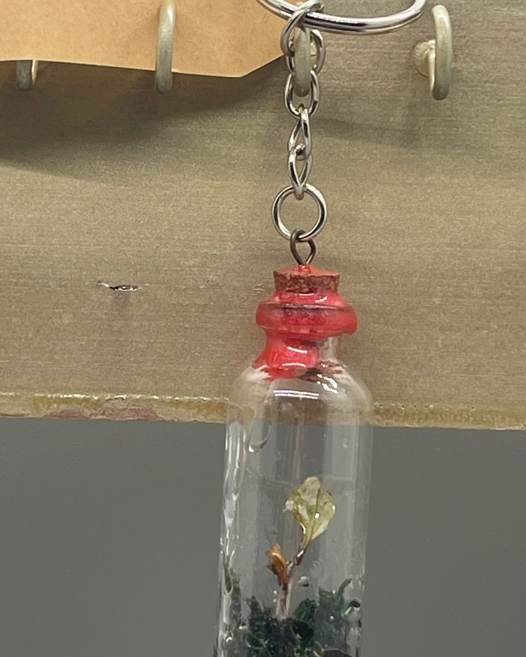 Plant in a bottle Keychain